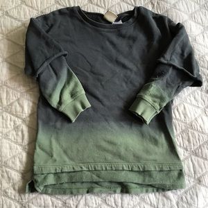 Zara layered look ombré sweatshirt